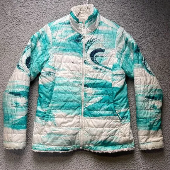 The North Face Puffer Jacket Girls Size XL Full Zip Fleece Lined Outdoor - Picture 1 of 16